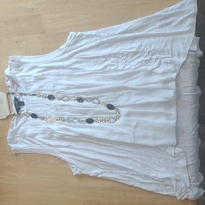 Sleeveless Vera Wang top.